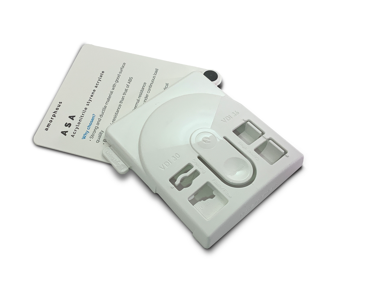 ASA - Acrylonitrile Styrene Acrylate Plastic Sample-Material Sample Shop