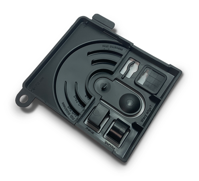 Recycled PP/PE/EPDM with 10% talc-Material Sample Shop