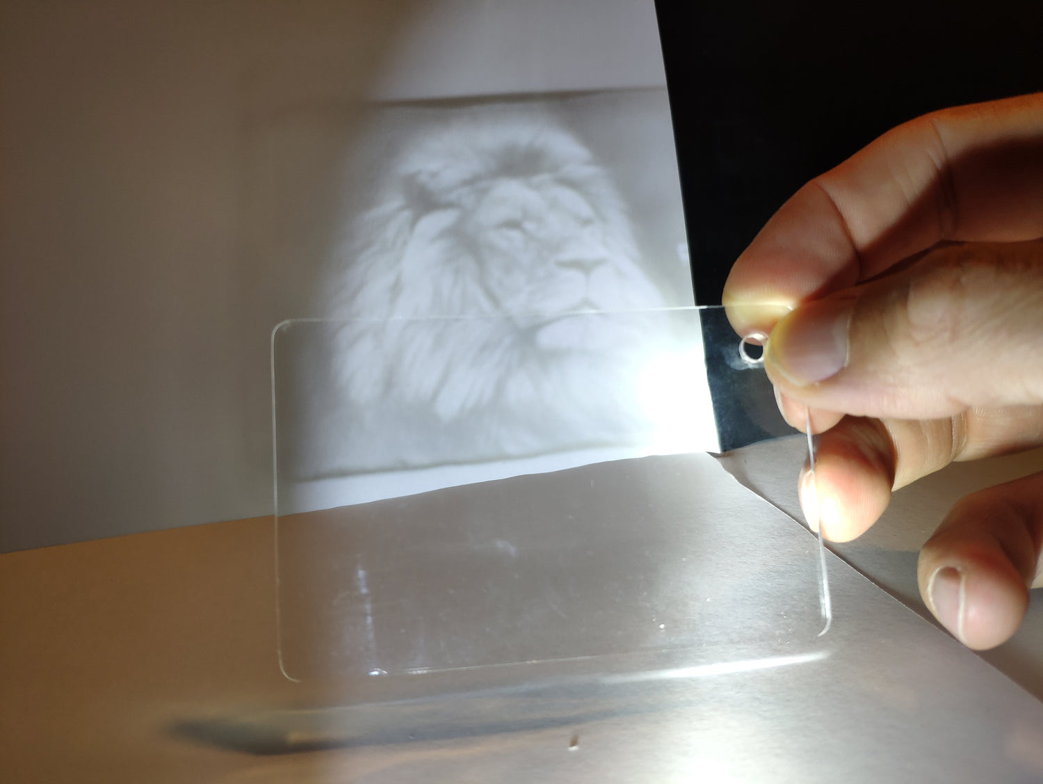 Light-Shaping Surface - The surface geometry redirects light to create images-Material Sample Shop