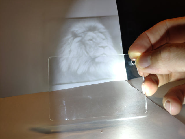 Light-Shaping Surface - The surface geometry redirects light to create images-Material Sample Shop