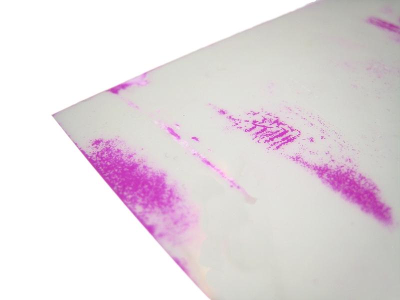 Pressure Indicating Film - Film that changes colour when pressure is applied-Material Sample Shop