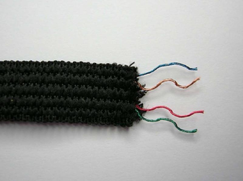 Textile Ribbon Cable - Multiple conductors integrated in textiles-Material Sample Shop