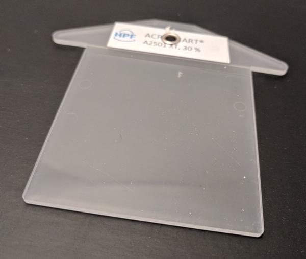Transparency-Changing Acrylic - Turns opaque when heated-Material Sample Shop