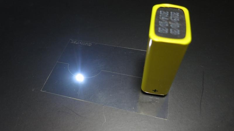 LED Film - LEDs light up with invisible wiring-Material Sample Shop
