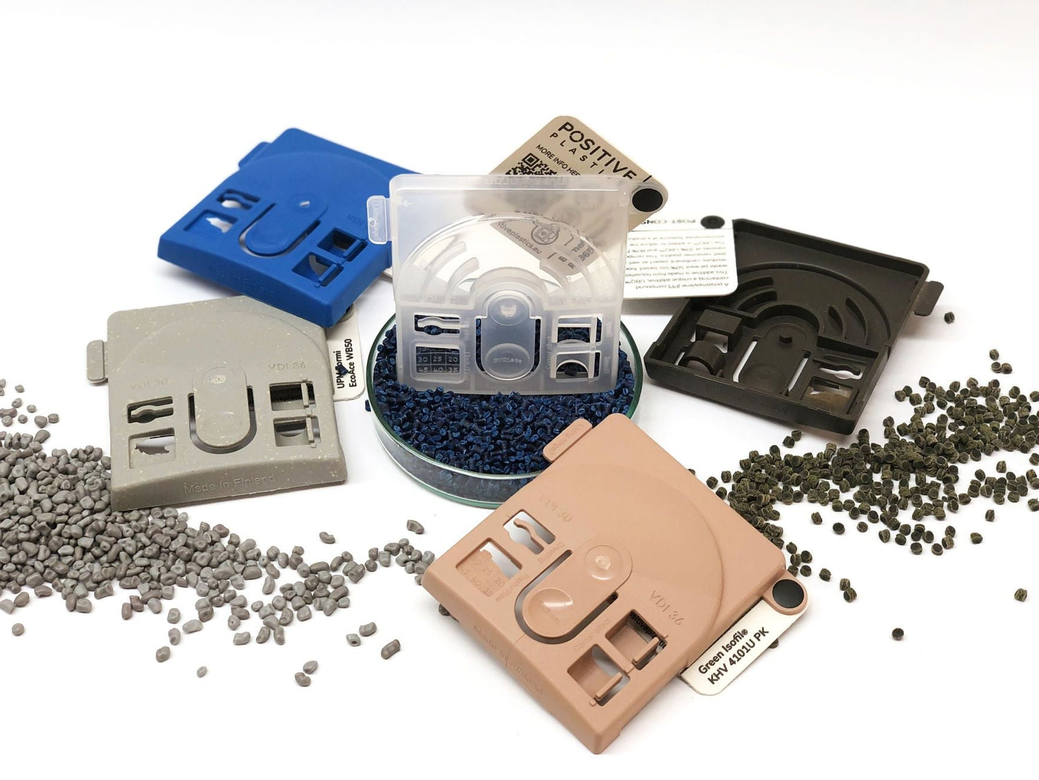 Positive Plastics - Sustainable Plastic Material Sample Set - Kit nr 1-Material Sample Shop