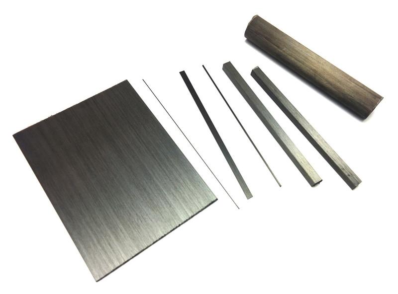Pultruded Carbon Fibre Profiles - Offers high strength-to-weight at a relatively low cost-Material Sample Shop
