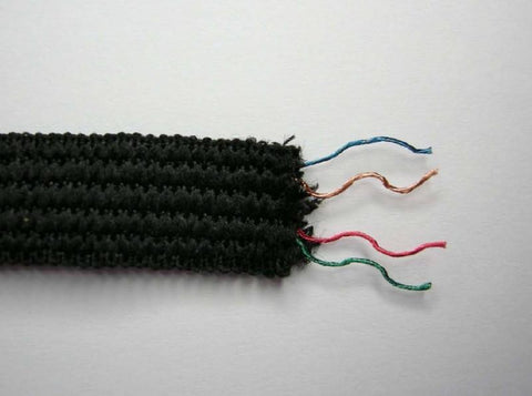Textile Ribbon Cable - Multiple conductors integrated in textiles-Material Sample Shop